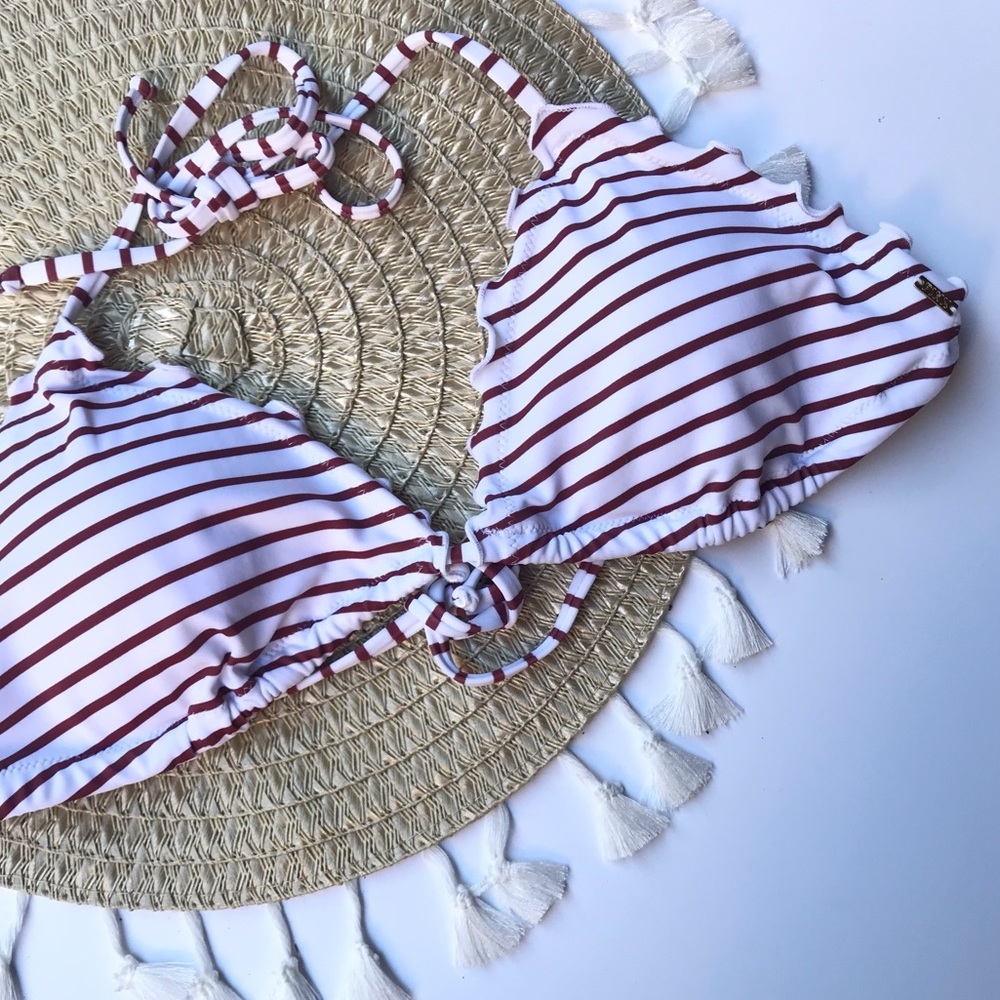 Victoria’s Secret PINK Ruffle Triangle Swim Top